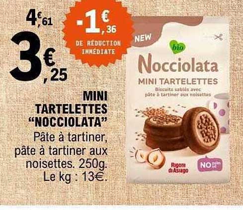 MINI TARTELETTES "NOCCIOLATA"