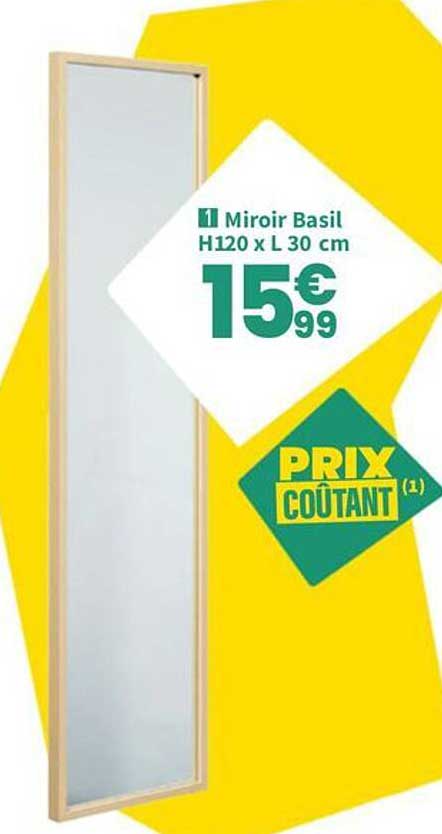 Miroir Basil H120 x L 30 cm