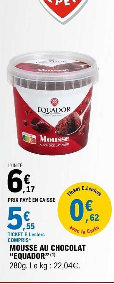 MOUSSE AU CHOCOLAT “EQUADOR”
