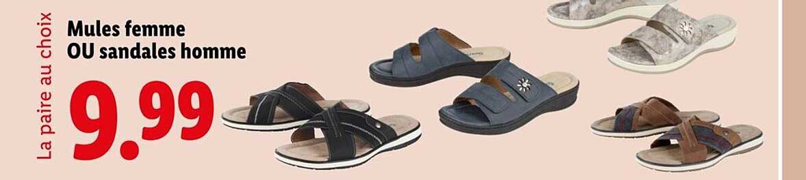Mules femme OU sandales homme