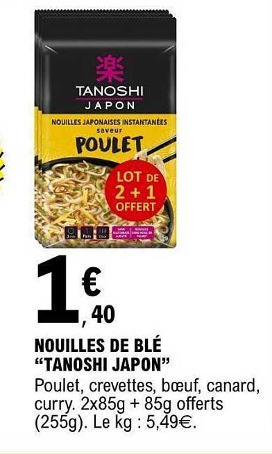 NOUILLES DE BLÉ "TANOSHI JAPON"