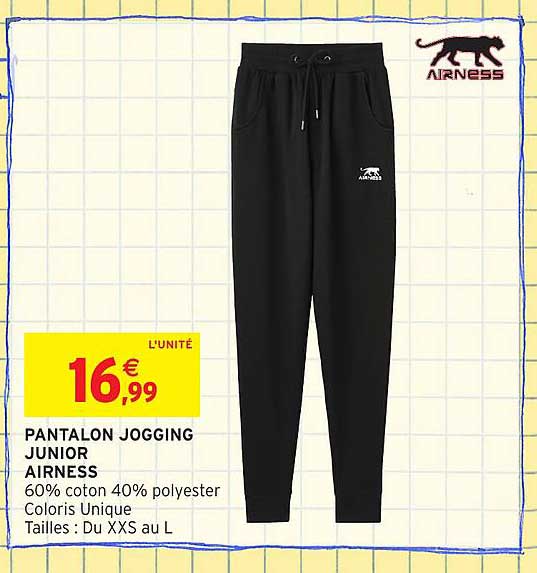 PANTALON JOGGING JUNIOR AIRNESS