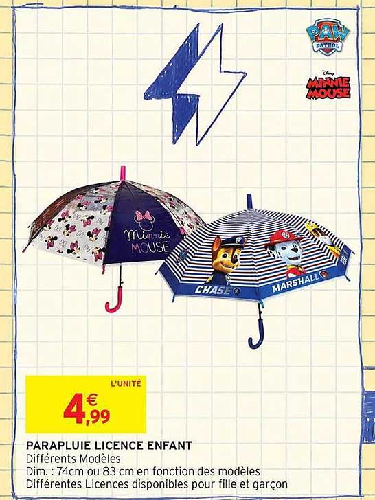 PARAPLUIE LICENCE ENFANT