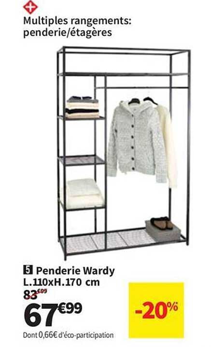 Penderie Wardy L.110xH.170 cm