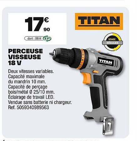 PERCEUSE VISSEUSE 18 V