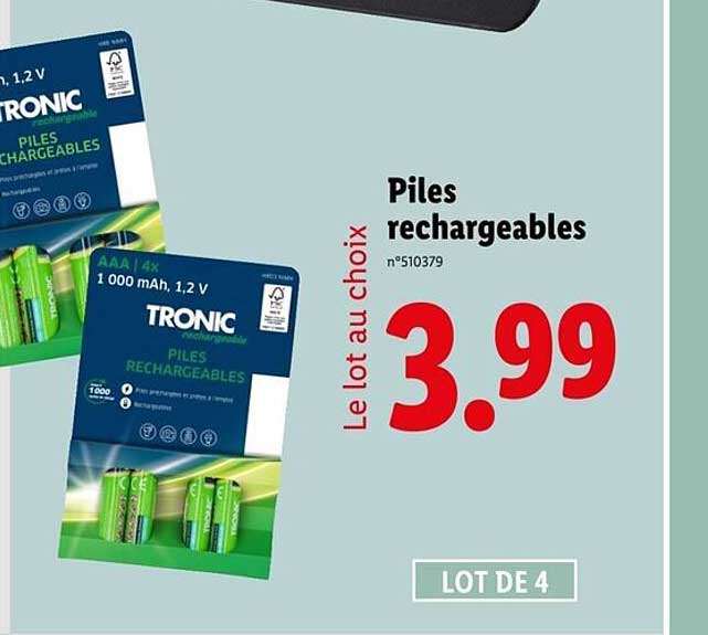 Piles rechargeables
