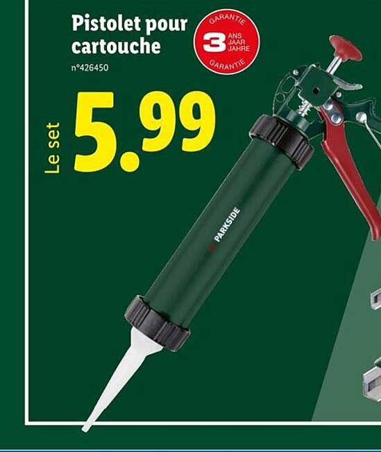 Pistolet pour cartouche