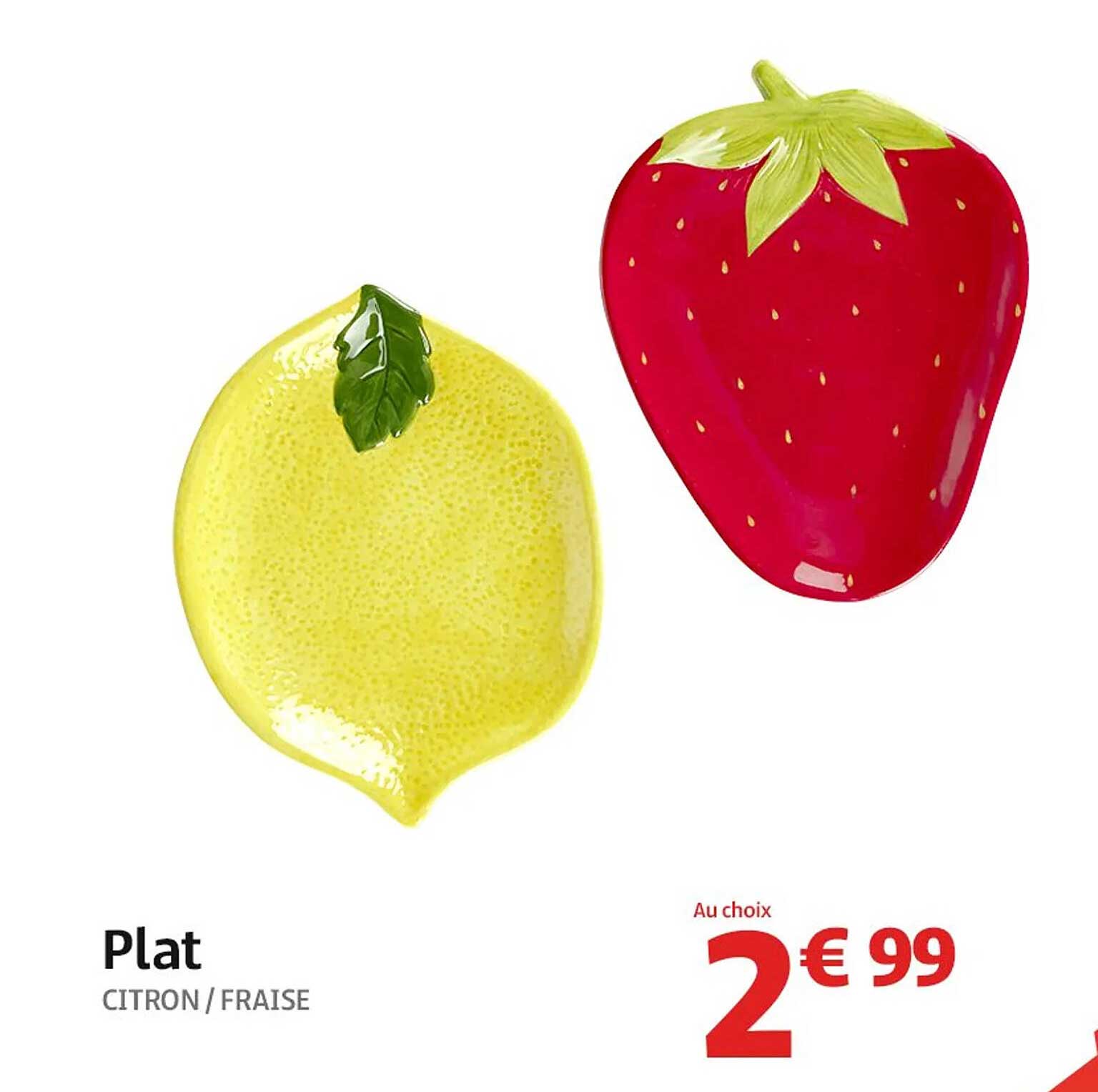 Plat CITRON / FRAISE