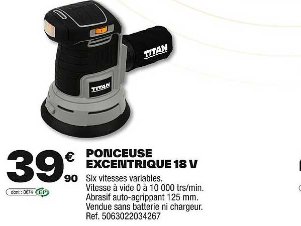 PONCEUSE EXCENTRIQUE 18 V