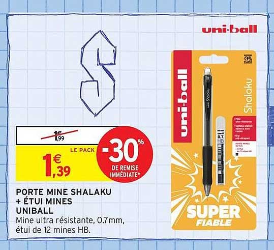 PORTE MINE SHALAKU + ÉTUI MINES UNIBALL