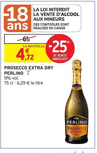 PROSECCO EXTRA DRY PERLINO