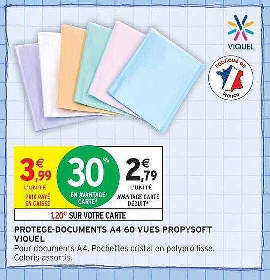 PROTEGE-DOCUMENTS A4 60 VUES PROPYSOFT VIQUEL
