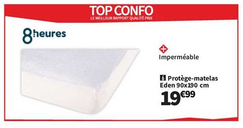 Protège-matelas Eden 90x190 cm