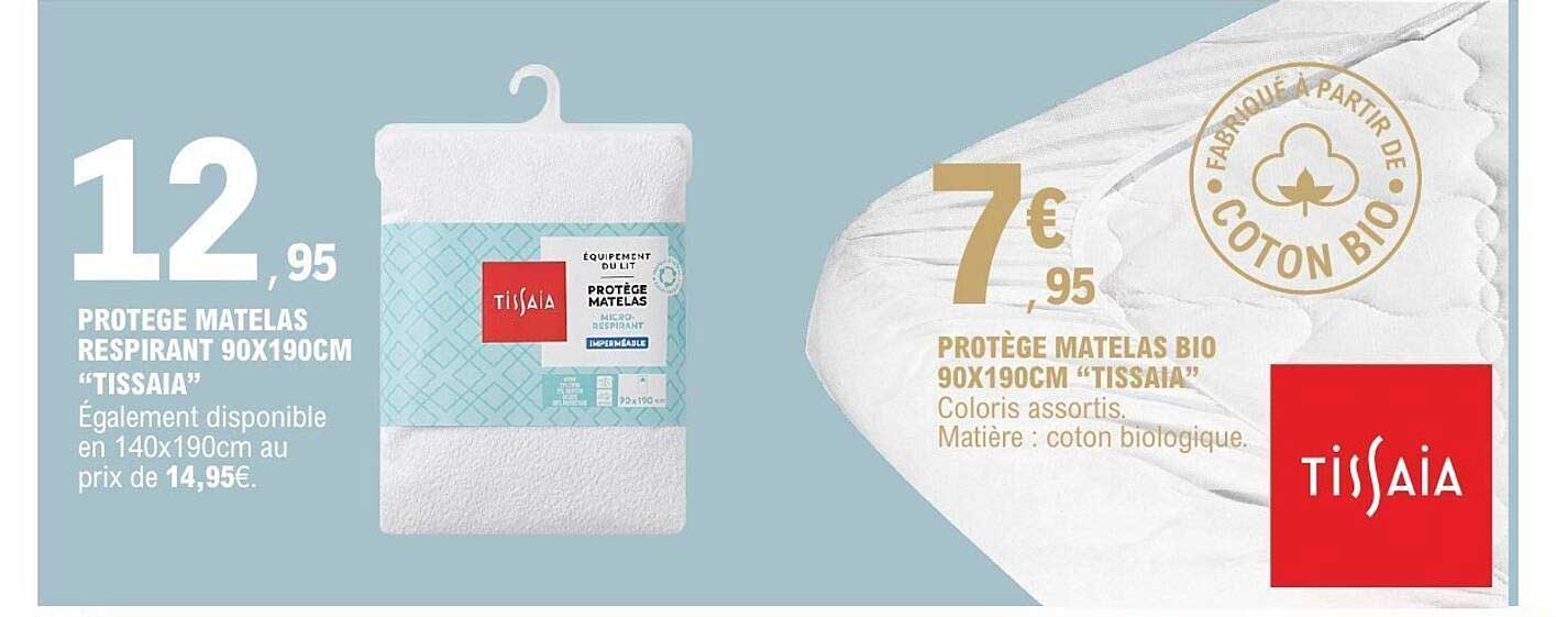 PROTEGE MATELAS RESPIRANT 90X190CM “TISSAIA”