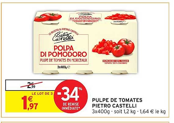 PULPE DE TOMATES PIETRO CASTELLI
