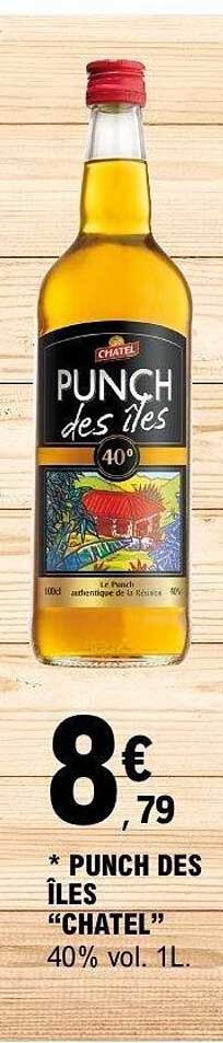PUNCH DES ÎLES "CHATEL" 40% vol. 1L
