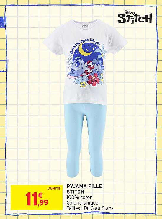 PYJAMA FILLE STITCH