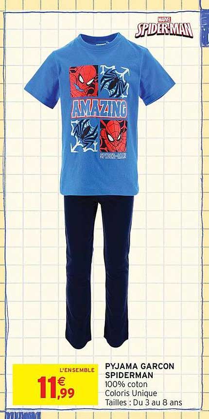 PYJAMA GARCON SPIDERMAN