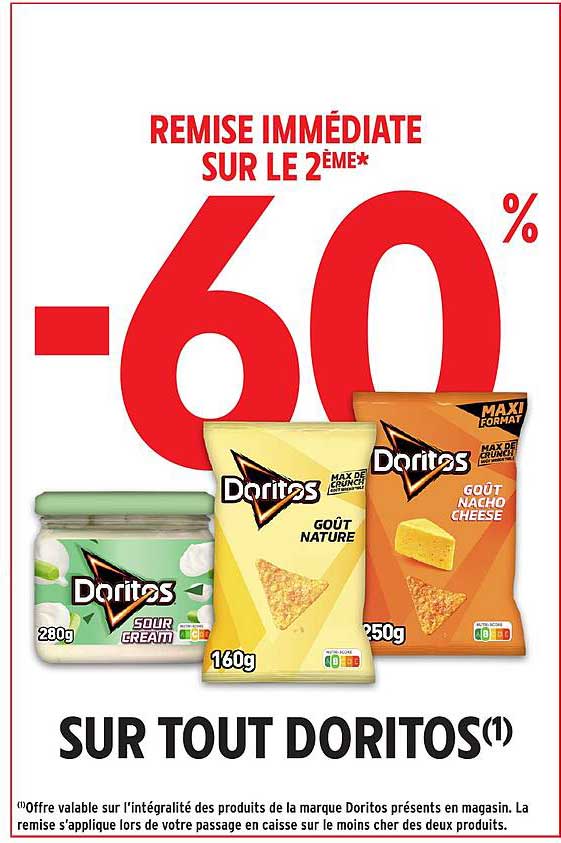 REMBOURSEMENT IMMEDIAT SUR LE 2EME* -60%
