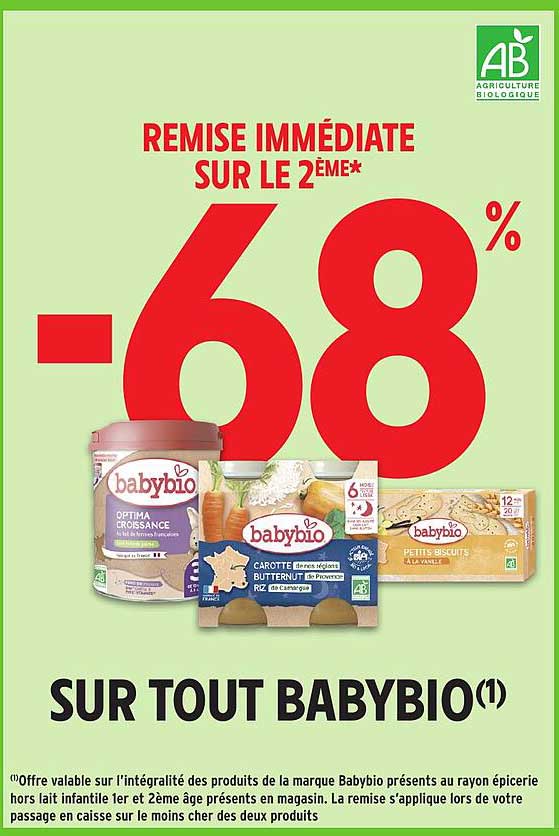 REMISE IMMÉDIATE SUR LE 2ÈME* -68%