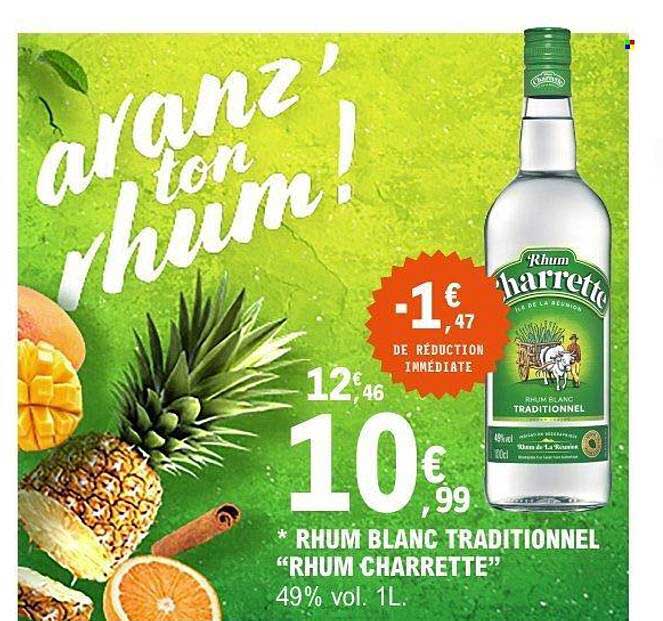 RHUM BLANC TRADITIONNEL "RHUM CHARRETTE"