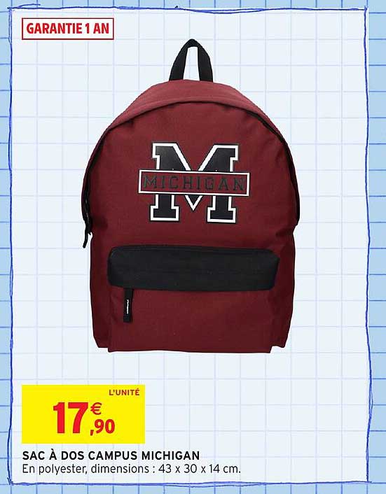 SAC À DOS CAMPUS MICHIGAN