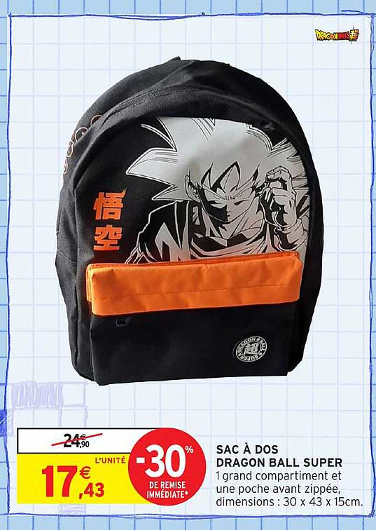 SAC À DOS DRAGON BALL SUPER