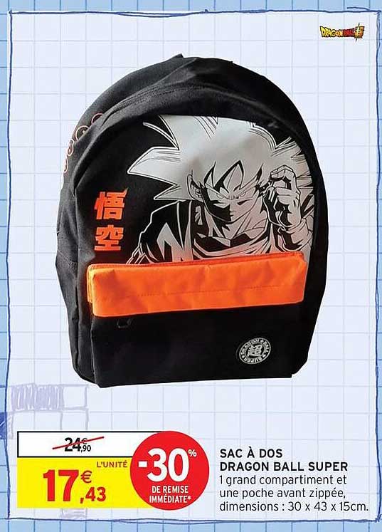 SAC À DOS DRAGON BALL SUPER