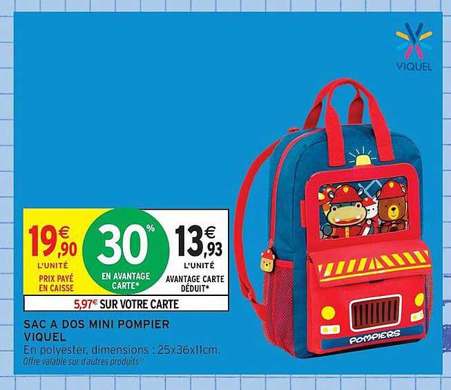 SAC A DOS MINI POMPIER VIQUEL