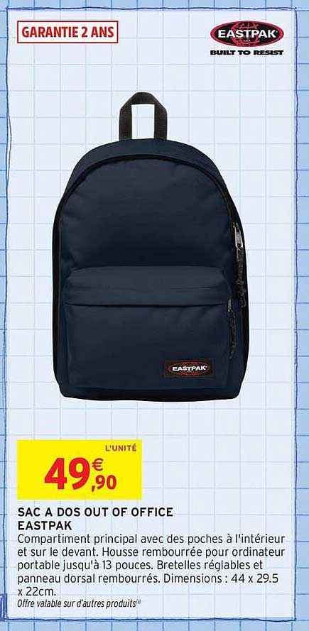 SAC A DOS OUT OF OFFICE EASTPAK