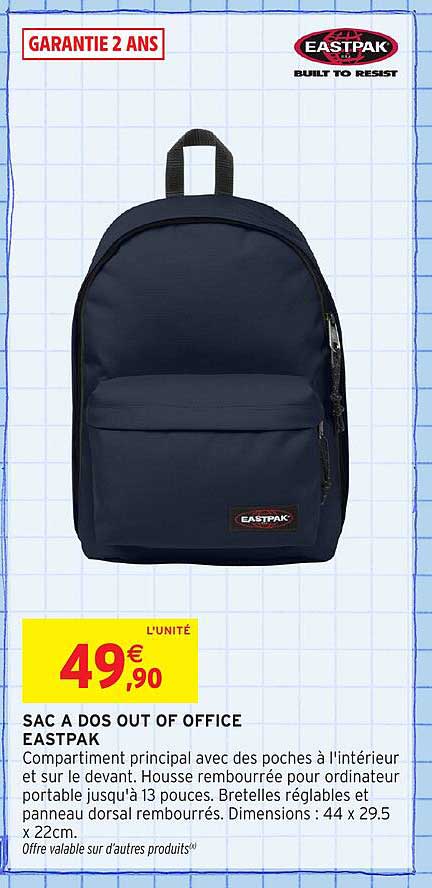 SAC A DOS OUT OF OFFICE EASTPAK