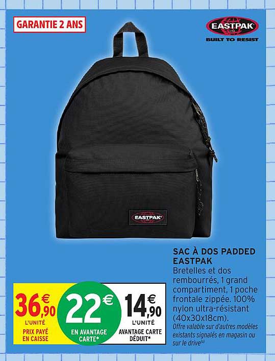 SAC À DOS PADDED EASTPAK
