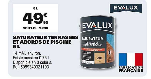 SATURATEUR TERRASSES ET ABORDS DE PISCINE 5 L