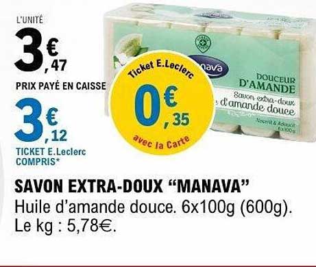 SAVON EXTRA-DOUX "MANAVA"