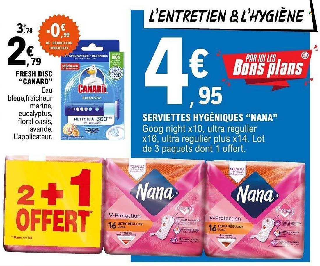 SERVIETTES HYGIÉNIQUES "NANA"