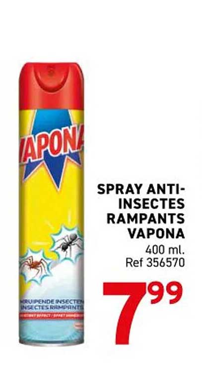 SPRAY ANTI-INSECTES RAMPANTS VAPONA