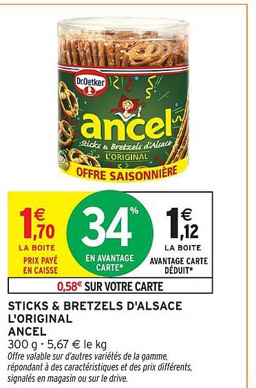 STICKS & BRETZELS D'ALSACE L'ORIGINAL ANCEL