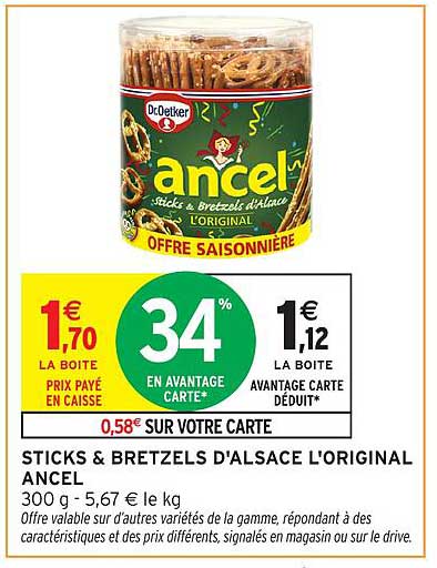 STICKS & BRETZELS D'ALSACE L'ORIGINAL ANCEL