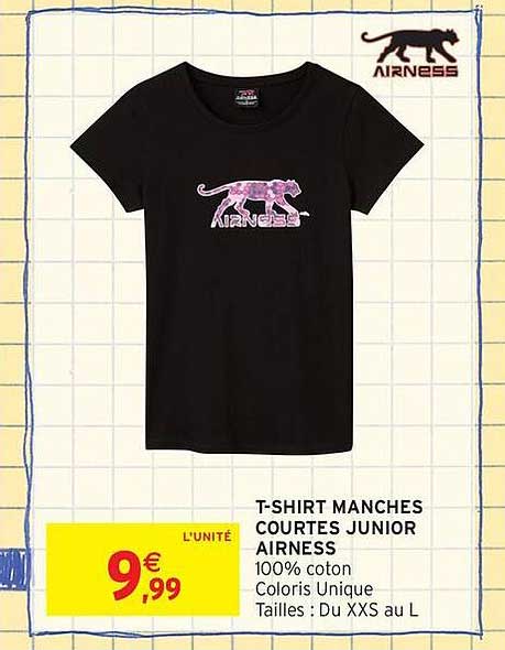 T-SHIRT MANCHES COURTES JUNIOR AIRNESS