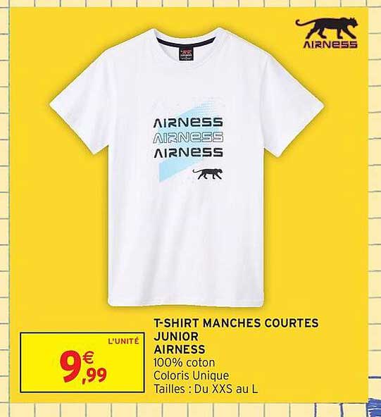 T-SHIRT MANCHES COURTES JUNIOR AIRNESS