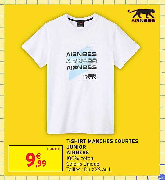 T-SHIRT MANCHES COURTES JUNIOR AIRNESS