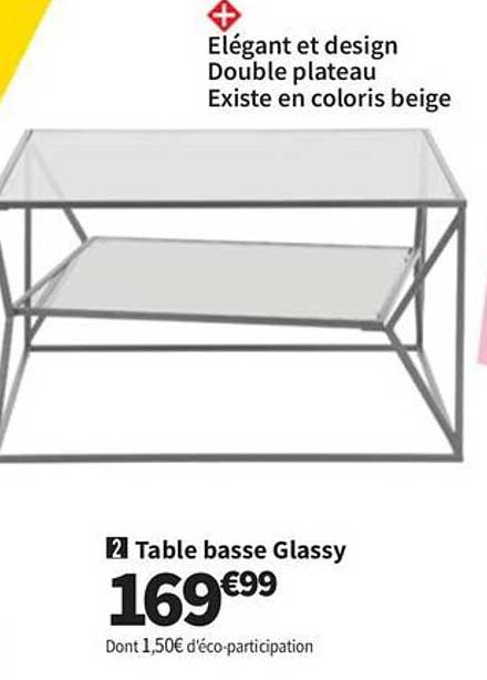 Table basse Glassy