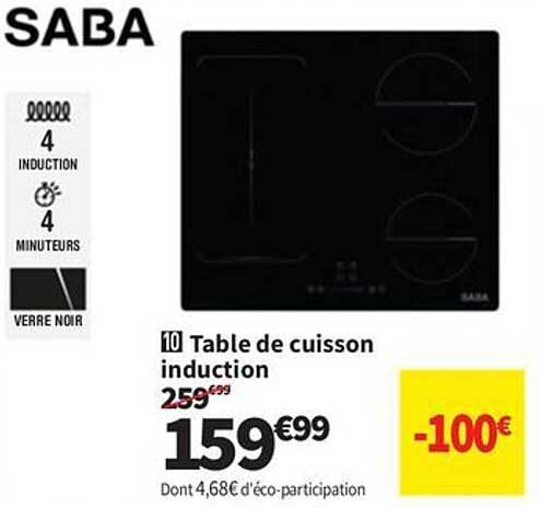 Table de cuisson induction