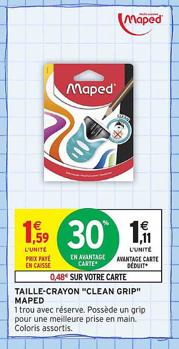 Taille-Crayon "Clean Grip" Maped