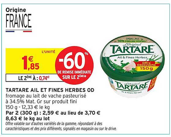 TARTARE AIL ET FINES HERBES OD