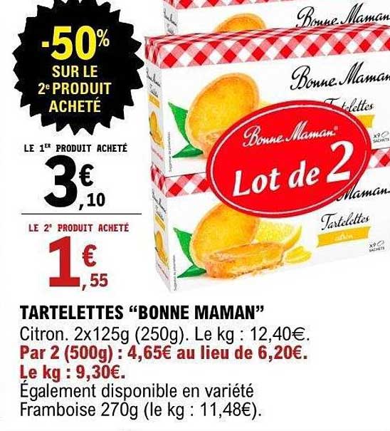 TARTELETTES "BONNE MAMAN"