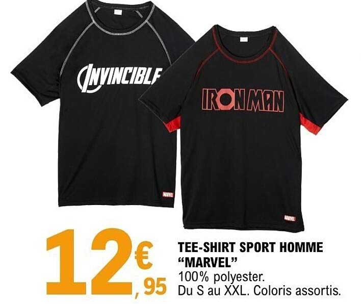 TEE-SHIRT SPORT HOMME “MARVEL”
