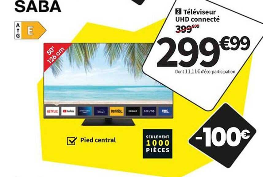 Téléviseur UHD connecté