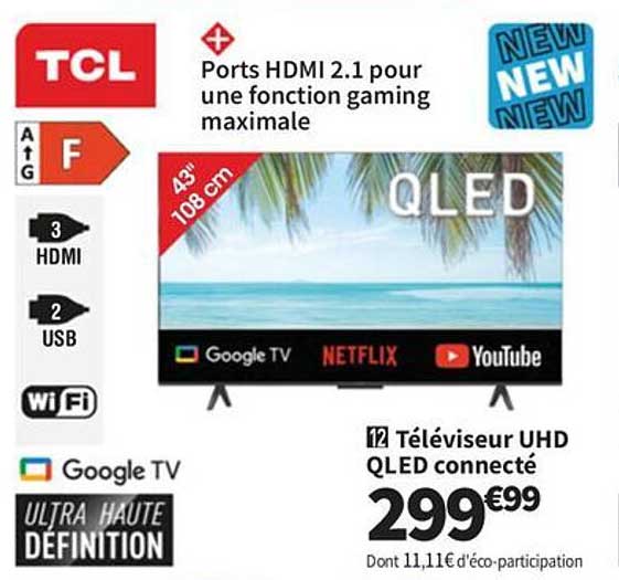 Téléviseur UHD QLED connecté