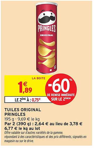 TUILLES ORIGINAL PRINGLES